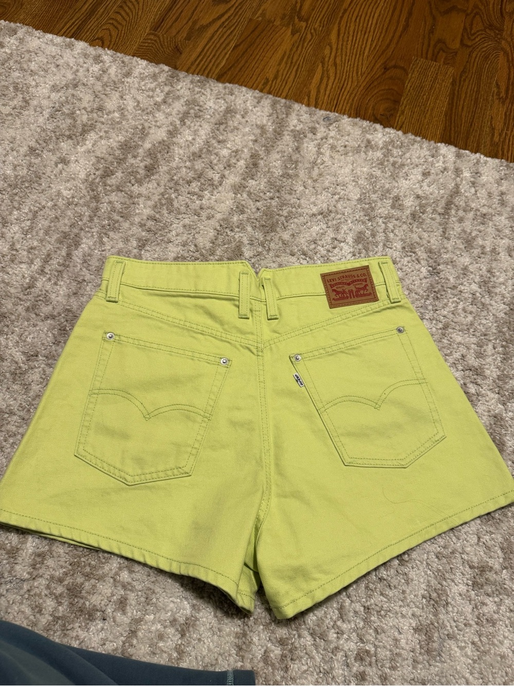 Levi's Neon Yellow SUPER High-Rise Jeans